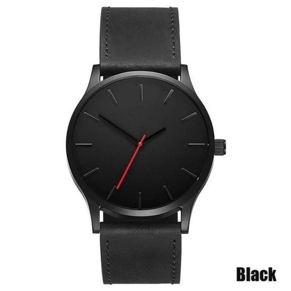 Mens leather band watch - Picture 4 of 4